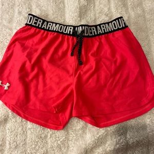 Underarmour Shorts Color: pink Size: YLG
